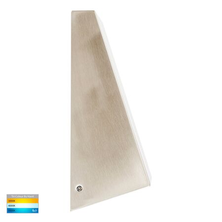 Taper 316 Stainless Steel TRI Colour LED Wedge Wall Light
