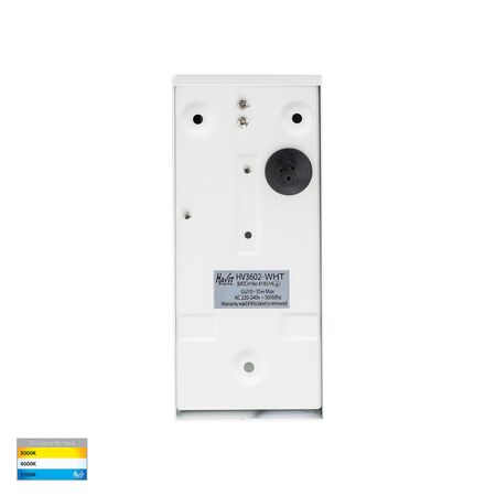 Taper White TRI Colour LED Wedge Wall Light