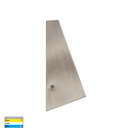 Taper 316 Stainless Steel TRI Colour LED Wedge Wall Light
