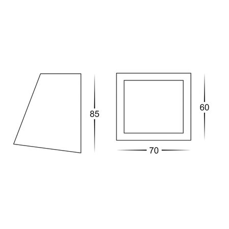 Taper Black Wedge Step Light