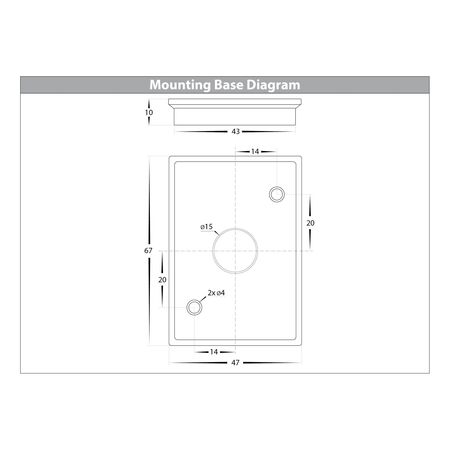 Aries Aluminium White Fixed Down LED Wall Light
