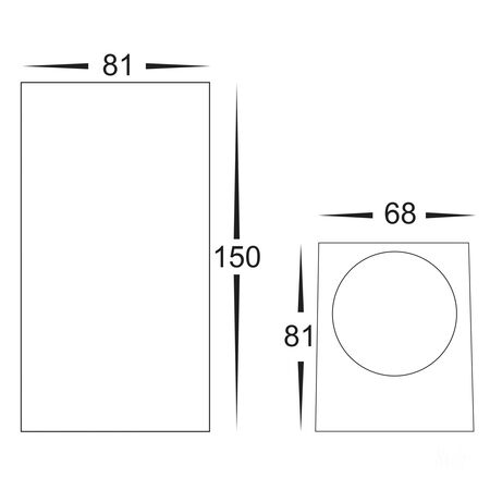 Accord White TRI Colour Up & Down LED Wall Light