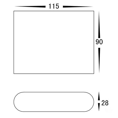 Lisse Black Up & Down TRI Colour LED Wall Light