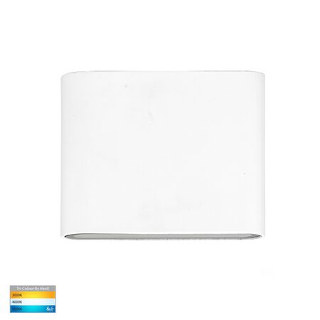 Lisse White Up & Down TRI Colour LED Wall Light