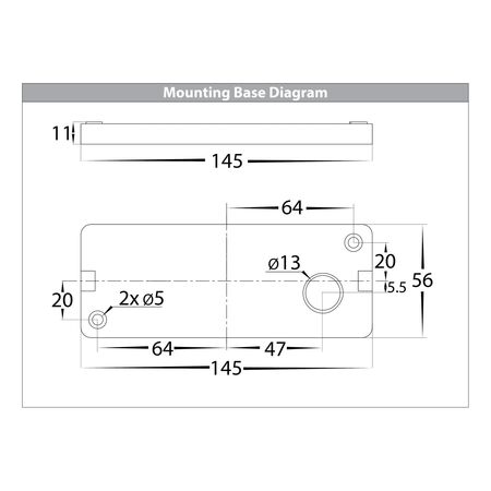 Essil Black Up & Down LED Wall Light