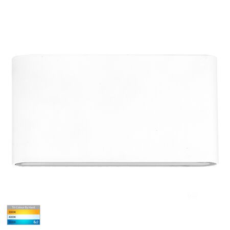 Lisse White Up & Down TRI Colour LED Wall Light