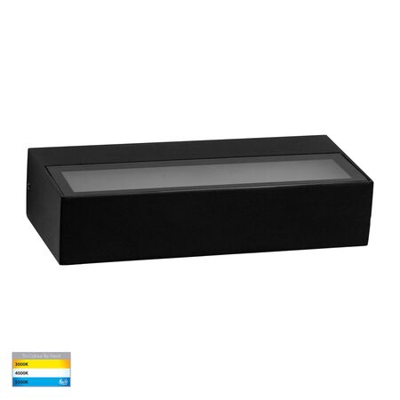 Siena Black LED Uplighter Wall Light