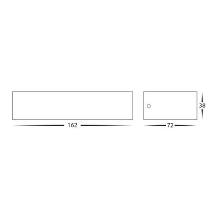 Siena Black LED Uplighter Wall Light