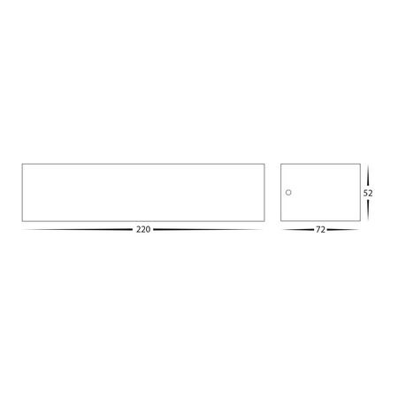 Siena White LED Up & Down Wall Light