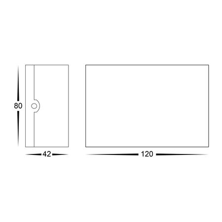 Maro White Up & Down TRI Colour LED Wall Light