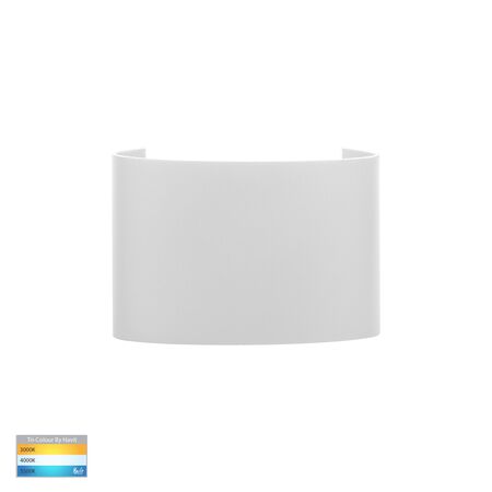 Maro White Up & Down TRI Colour LED Wall Light