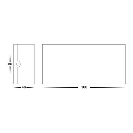 Maro White Up & Down TRI Colour LED Wall Light