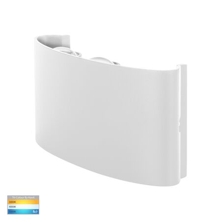 Maro White Up & Down TRI Colour LED Wall Light