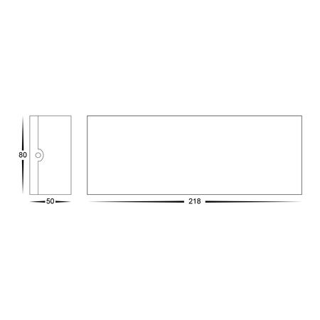 Maro White Up & Down TRI Colour LED Wall Light