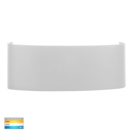 Maro White Up & Down TRI Colour LED Wall Light