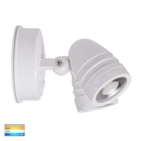 Focus Polycarbonate White Double Adjustable Spot Light