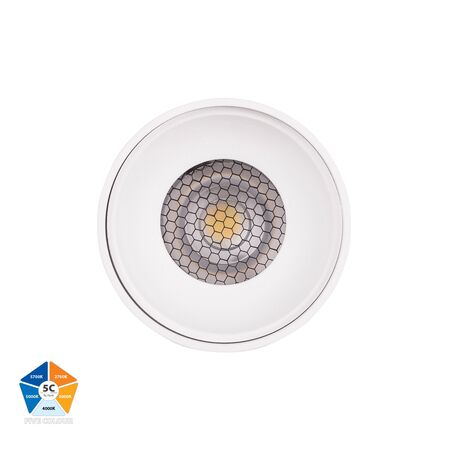 Nella White 7w Surface Mounted LED Downlight