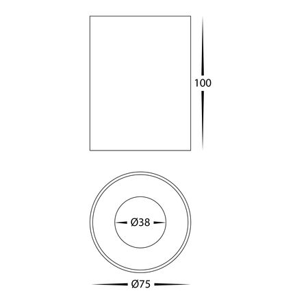 Nella White 7w Surface Mounted LED Downlight
