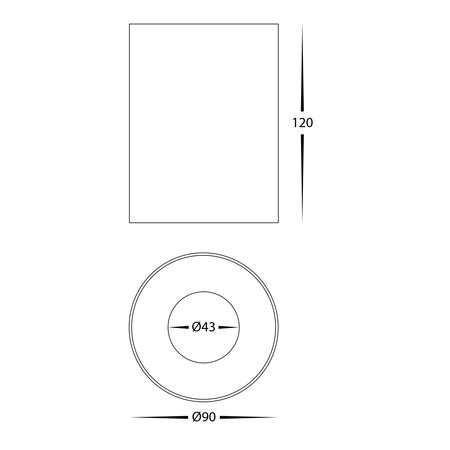 Nella White 12w Surface Mounted LED Downlight