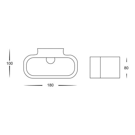 Concept White Aluminium LED Wall Light