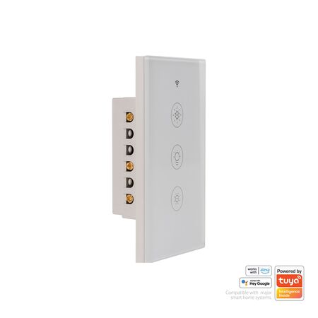 Wifi Single Gang White Dimmer Wall Switch