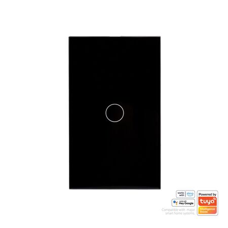 Wifi Single Gang Black Wall Switch