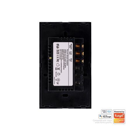 Wifi Single Gang Black Wall Switch