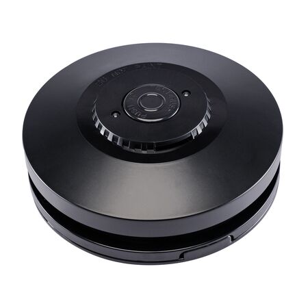 Smoke Alarm Black 240v with rechargeable battery - R240RCB - 1