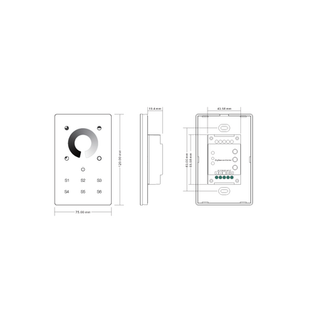 Single Coloured Zigbee LED Touch Panel