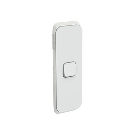 Clipsal Iconic, Switch Plate Skin, 1 Gang, Vertical Mount, Clip-On - Cool Grey