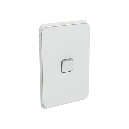 Clipsal Iconic, Switch Plate Skin, 1 Gang, Horizontal/Vertical Mount, Clip-On - Cool Grey