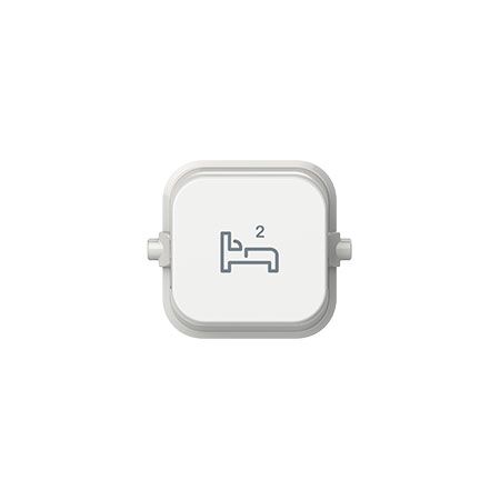 Clipsal Iconic, Bed 2 Rocker, 10 Pack - Vivid White