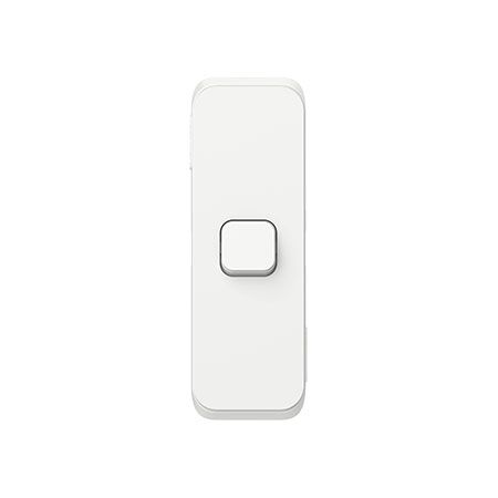 Clipsal Iconic, Switch Plate Skin, 1 Gang, Vertical Mount, Clip-On - Vivid White