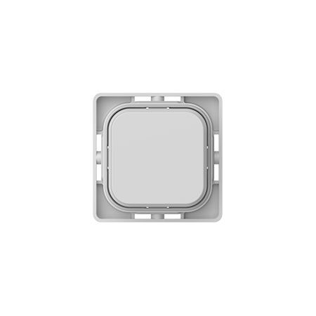Clipsal Iconic, push-button Assembly, Blank, 5 Pack - Cool Grey