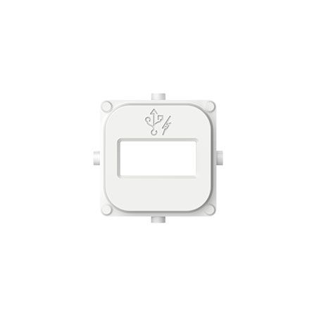 Clipsal Iconic, USB Mechanism Cap Single USB Charger, 5 Pack - Vivid White