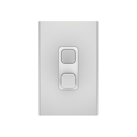 Clipsal Iconic, Styl Switch Plate Skin, Vertical/Horizontal, COOKER, 45A - Silver