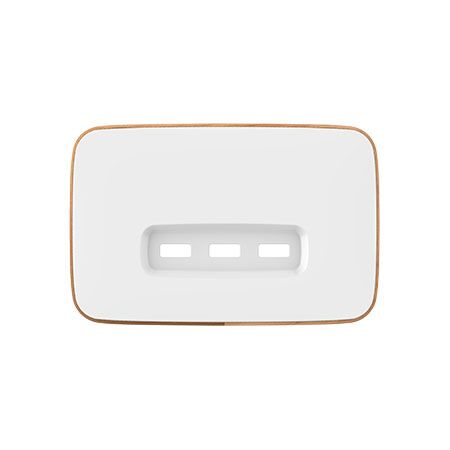 Clipsal Iconic, Essence USB Charging Station Skin, 3 Gang - Arctic White
