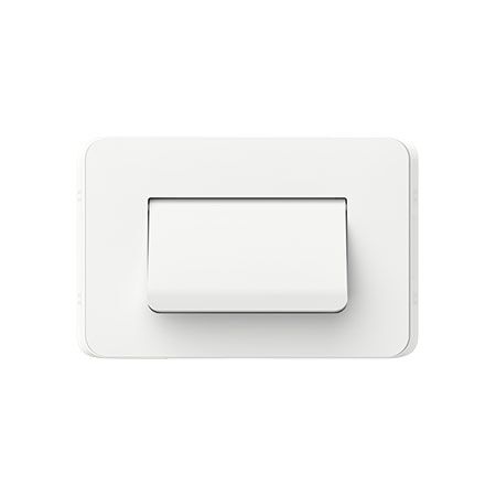 Clipsal Iconic, Cable Entry Plate, Horizontal Mount - Vivid White