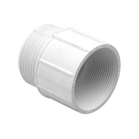 Clipsal - Cable Management, BSP/Metric Screwed Converter, PVC, Male 32BSP Female 40mm - White Electric