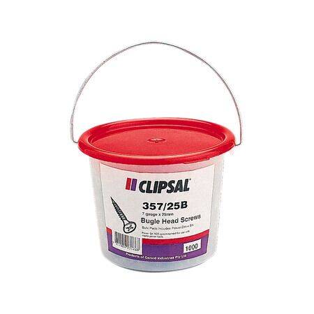 Clipsal - General Accessories, Bugle Head, 7 X 25mm Screw, Bucket of 1000