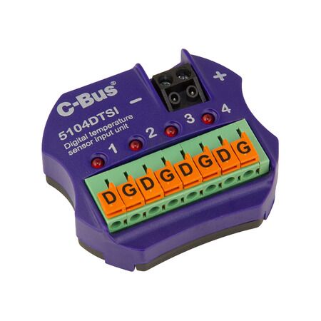 C-Bus Control and Management System, Digital Temperature Sensor Input Unit, 4 Channel