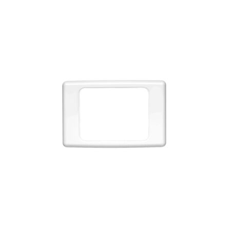 2000 Series, Flush Surround, 1 Gang, Horizontal Mount, Curved Sided, Standard Pattern - White Electric