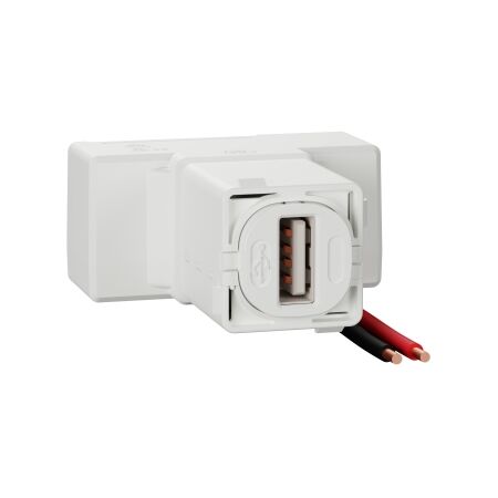 30 Series, USB Type A Charger, 1.5A, 220 to 240V, AC - White Electric