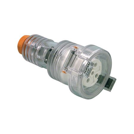 Clipsal - 56 Series, Cord Extension Socket, 5 Round PIN, 500V, 10A - Electric Orange