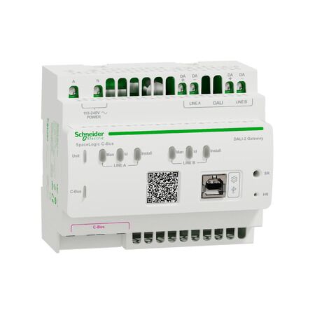 C-Bus, DALI-2 Gateway, SpaceLogic, 6DIN