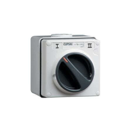 Clipsal - 56 Series, Surface Switch, 1 Gang, 250VAC, 10A, 2-Way - Resistant Orange