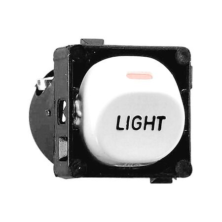 30 Series, Switch Mechanisms, 10A Mechanisms - Marked, LIGHT - Black