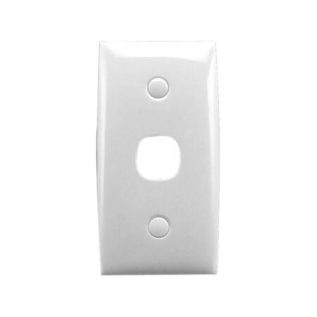 Standard Series, Flush Plate, 1 Gang, Intermediate - White Electric