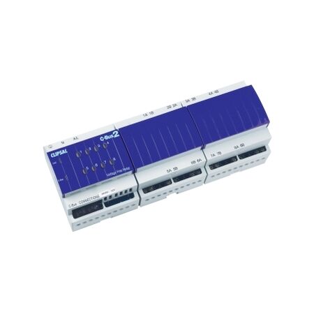 C-Bus, Relay, DIN Rail Mounted, Voltage Free, 240V AC, 8 Channel, 10A, With C-Bus Power Supply