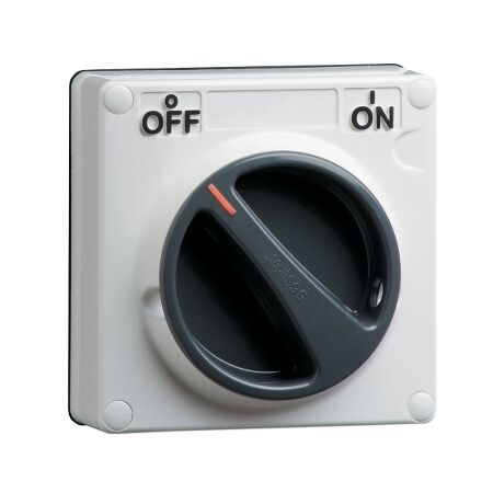 Clipsal - 56 Series, Surface Switch, 1 Gang, 1 Pole, 250VAC, 20A, Less Enclosure - Grey